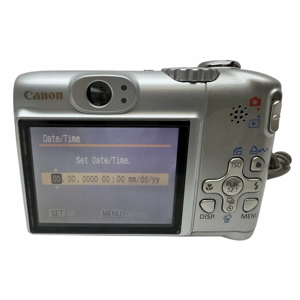 Canon PowerShot A580 8MP Digital Camera Tested Works Box Case Manuals Cables